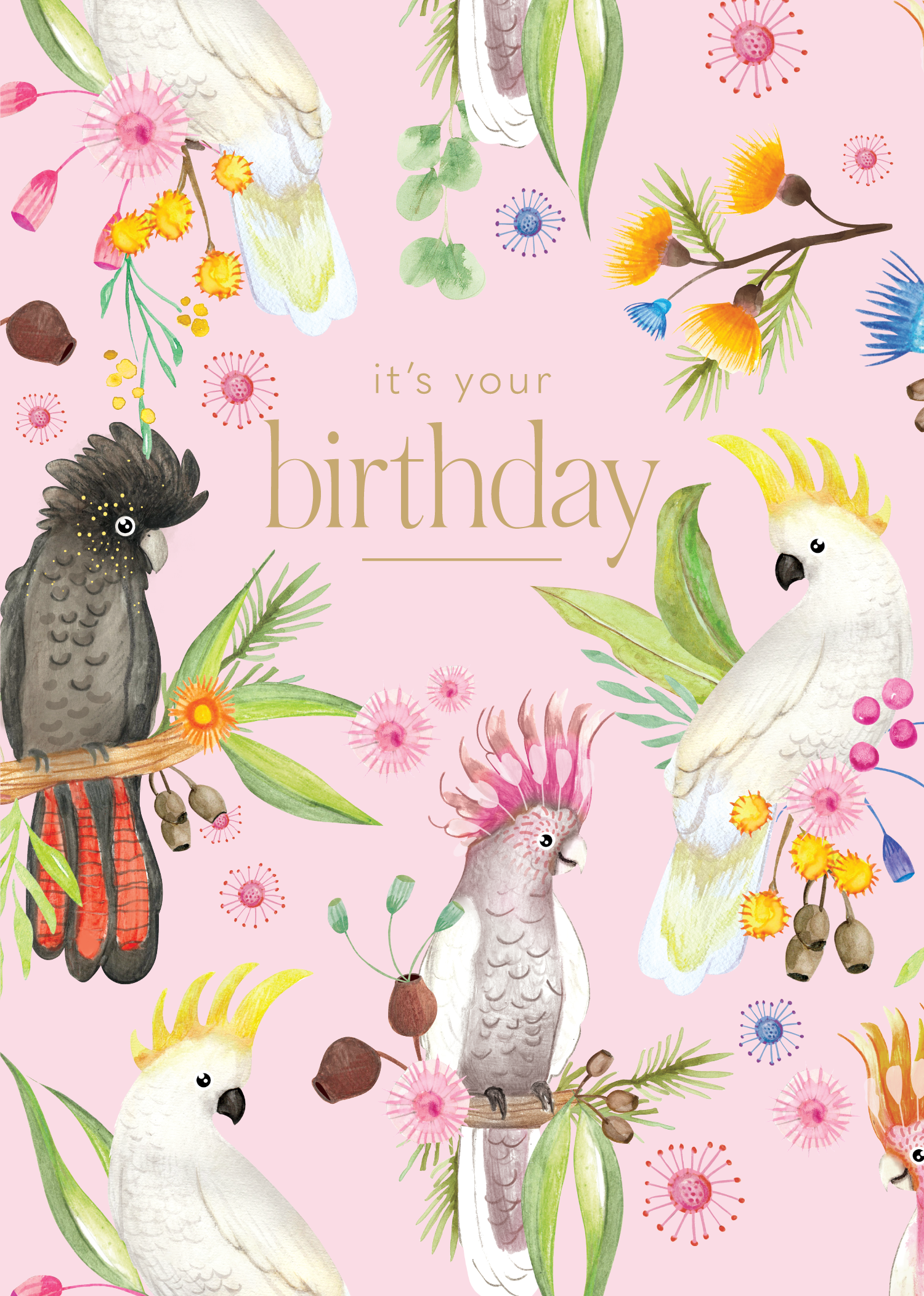Greeting Card Gumtree Friends - Its Your Birthday